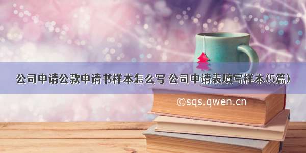 公司申请公款申请书样本怎么写 公司申请表填写样本(5篇)