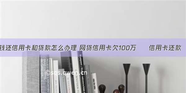 一年没钱还信用卡和贷款怎么办理 网贷信用卡欠100万 – 信用卡还款 – 前端