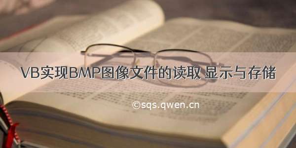 VB实现BMP图像文件的读取 显示与存储