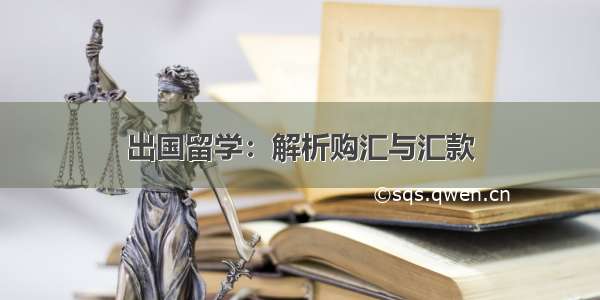 出国留学：解析购汇与汇款