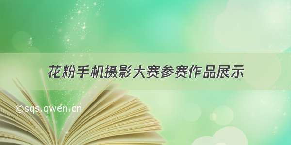 花粉手机摄影大赛参赛作品展示